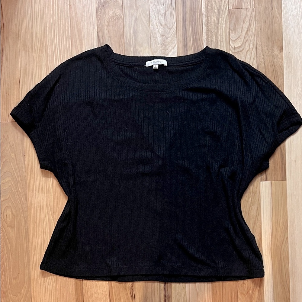 Z Supply Black Short Sleeve Tee